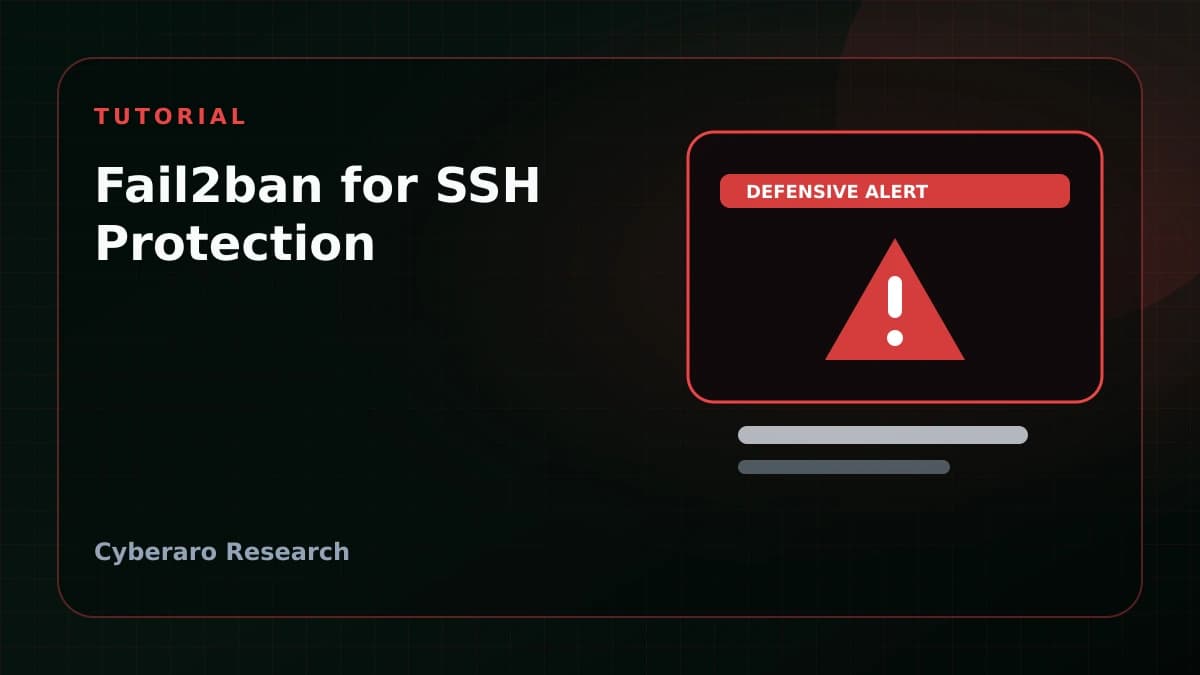 Editorial illustration showing Fail2ban, SSH login protection, and defensive blocking rules.