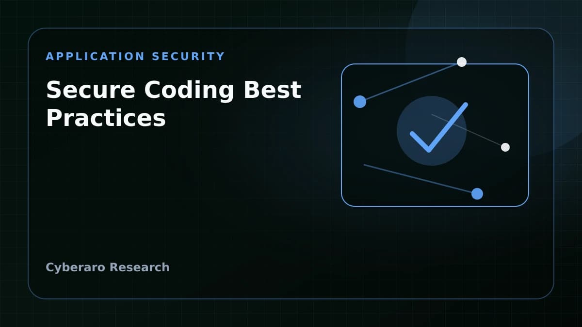 Editorial illustration showing secure coding, validation boundaries, and application security patterns.